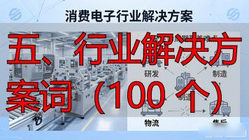 五、行业解决方案词（100 个）_行业解决方案是什么意思_行业解决方案英文缩写