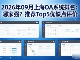 2026年09月上海OA系统排名：哪家强？推荐Top5优缺点评价