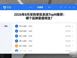 2026年8月采购审批系统TopN推荐：哪个品牌最值得选？