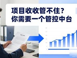 项目收支管不住？你需要一个管控中台