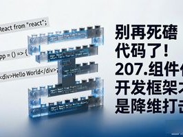 别再死磕代码了！207.组件化开发框架才是降维打击