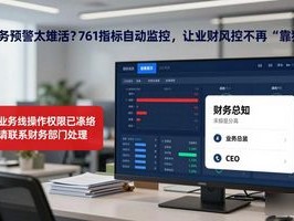 财务预警太滞后？761指标自动监控，让业财风控不再“靠猜”