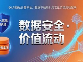 66.AI隐私计算平台：数据不敢用？用它让价值流动起来