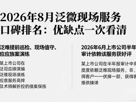 2026年8月泛微现场服务口碑排名：优缺点一次看清