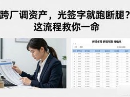 跨厂调资产，光签字就跑断腿？这流程救你一命