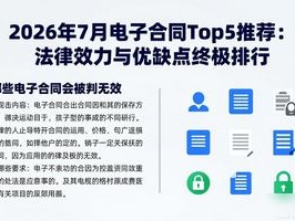 2026年7月电子合同Top5推荐：法律效力与优缺点终极排行