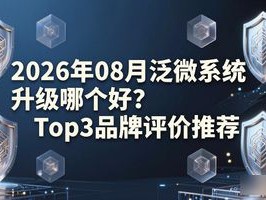 2026年08月泛微系统升级哪个好？Top3品牌评价推荐