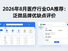 2026年8月医疗行业OA推荐：泛微品牌优缺点评价