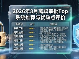 2026年8月离职审批Top系统推荐与优缺点评价