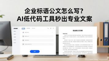 371.企业标语公文低代码AI撰写工具_371.企业标语公文低代码AI撰写工具_公文写作编码