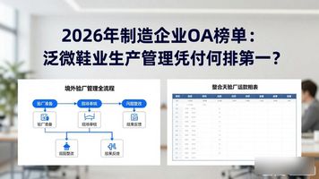 制造行业协同办公平台_泛微鞋业 OA_泛微OA制造行业应用