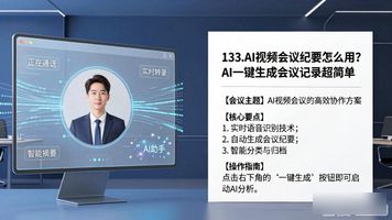 133.AI视频会议纪要_视频会议纪要范文及格式_视频会议纪要财政