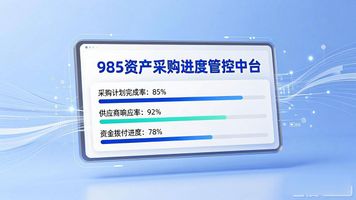 采购管控方案_采购管控政策有哪些_985.资产采购执行进度管控中台