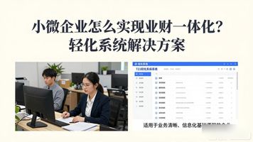 业财一体化流程标准化的好处_业财一体化融合_721.小微企业轻量化业财一体化系统
